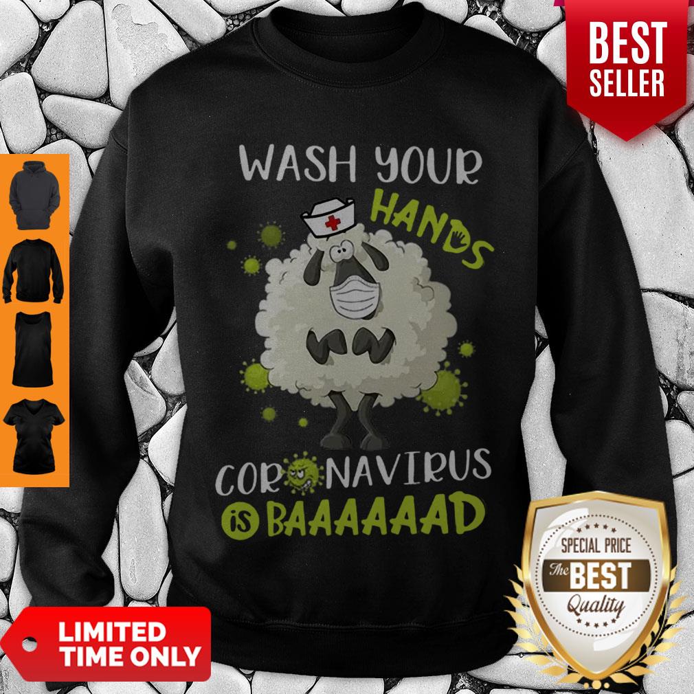 Good Nurse Sheep Wash Your Hands Coronavirus Is Baaaad Shirt