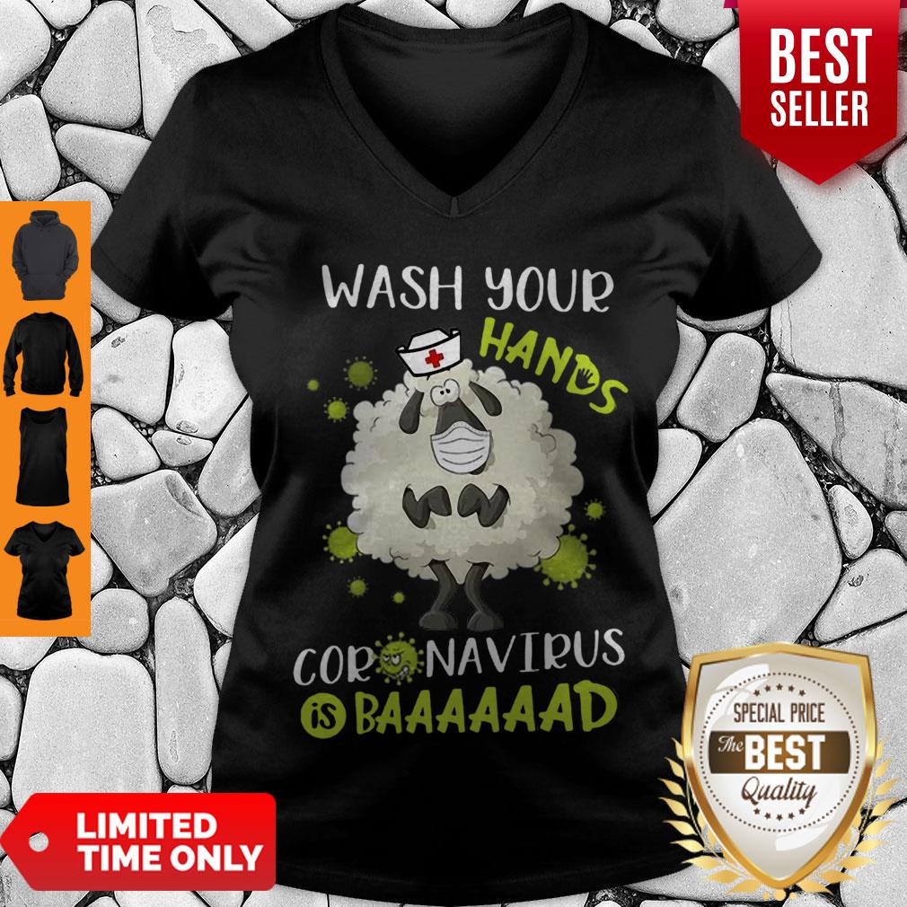 Good Nurse Sheep Wash Your Hands Coronavirus Is Baaaad Shirt