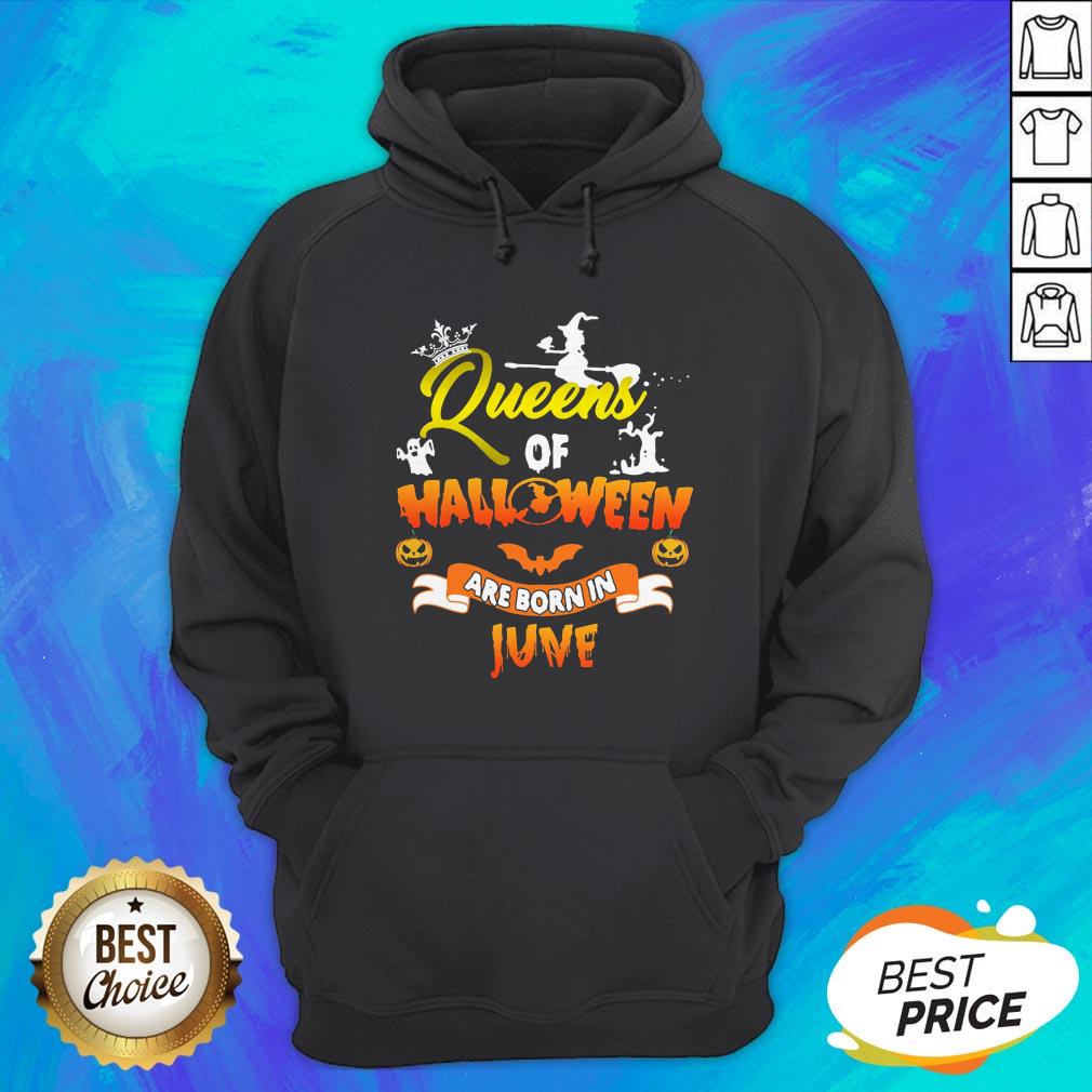 Good Queen Of Halloween Are Born In June Shirt