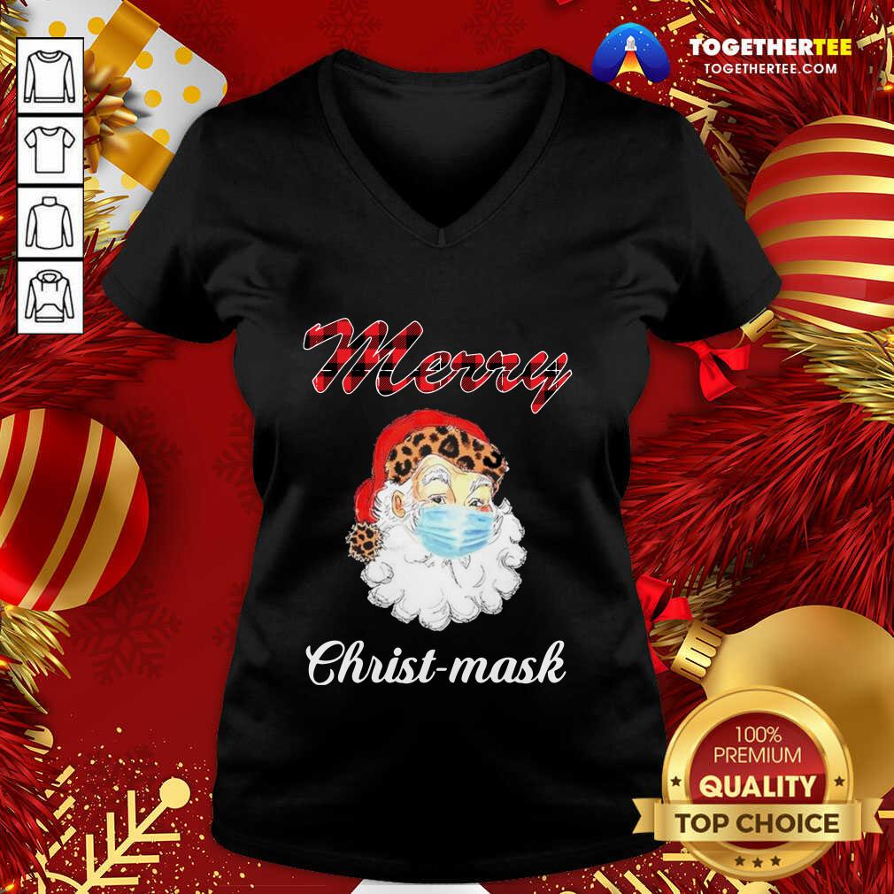 Good Santa Claus Face Mask Merry Christmas 2020 Shirt