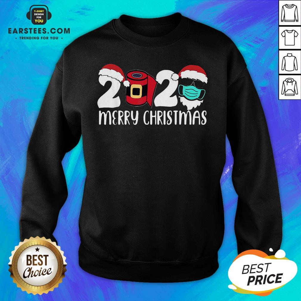 Good Santa Face Mask Merry Quarantine Christmas 2020 Shirt