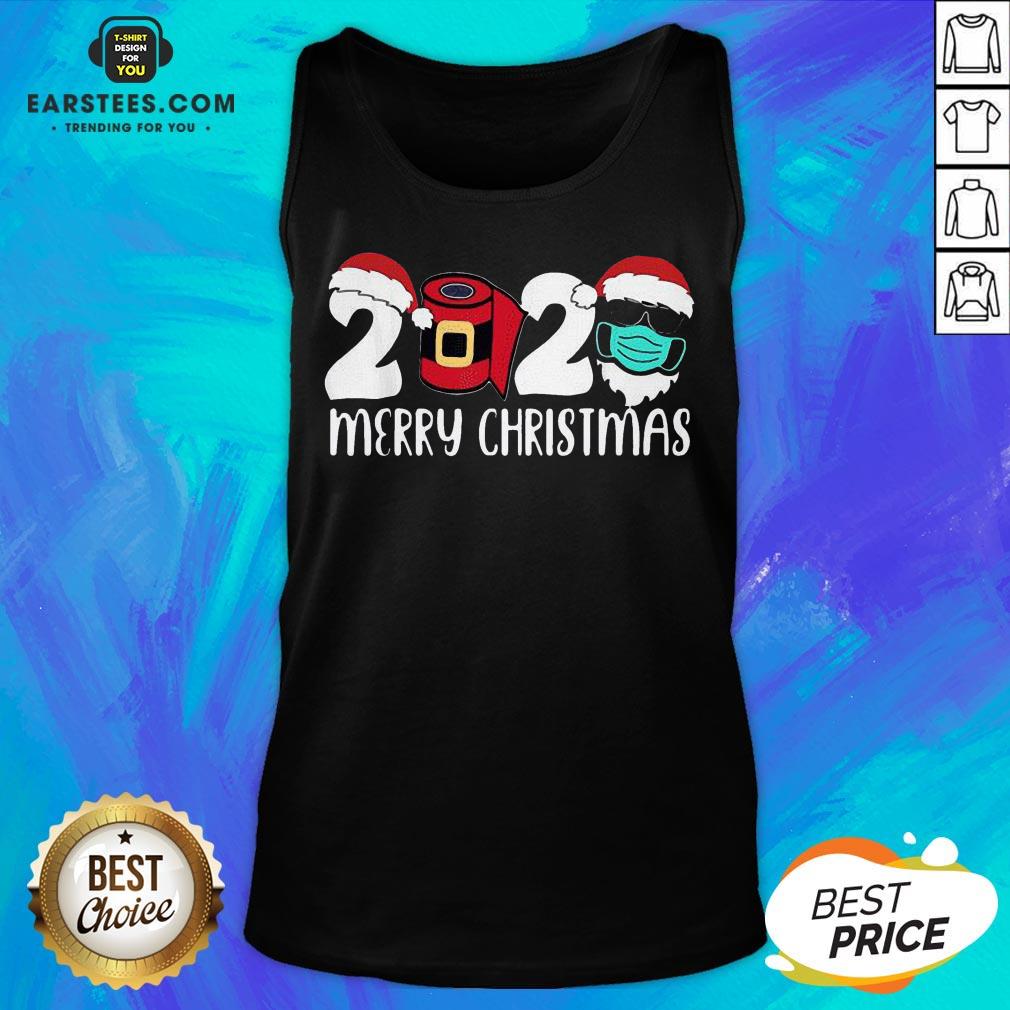 Good Santa Face Mask Merry Quarantine Christmas 2020 Shirt