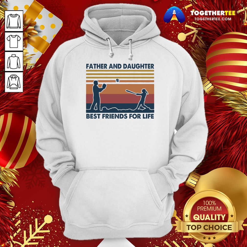 Good Softball Father And Daughter Best Friends For Life Vintage Shirt