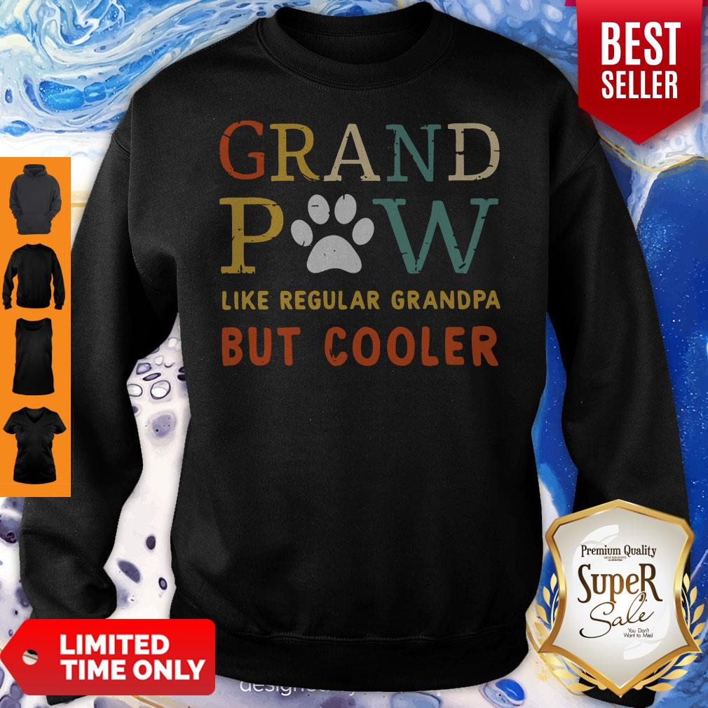 Grand Paw Like A Regular Grandpa But Cooler Dog Love Vintage Shirt