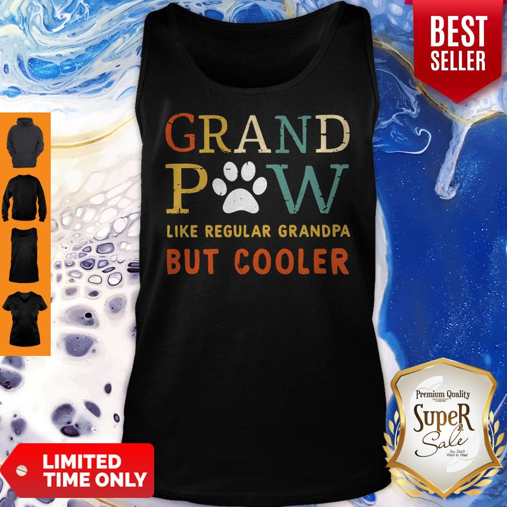 Grand Paw Like A Regular Grandpa But Cooler Dog Love Vintage Shirt