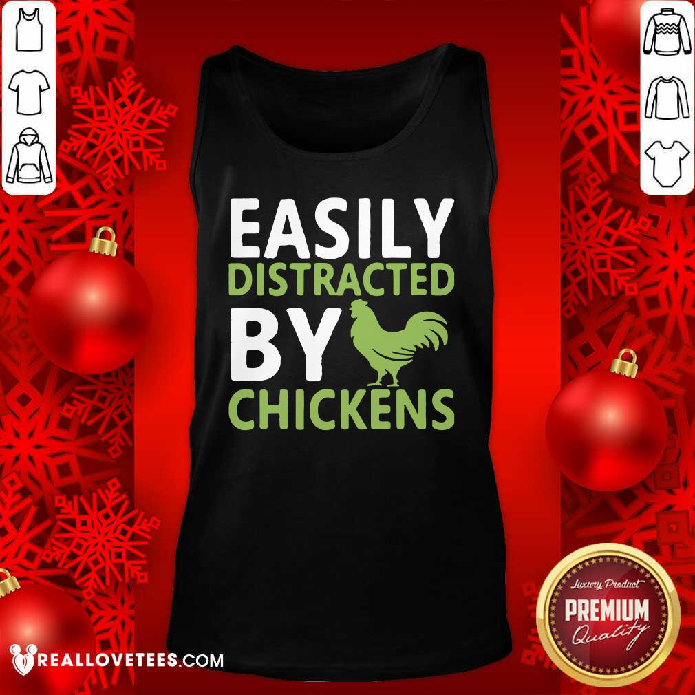Grateful Easily Distracted By Chickens Shirt