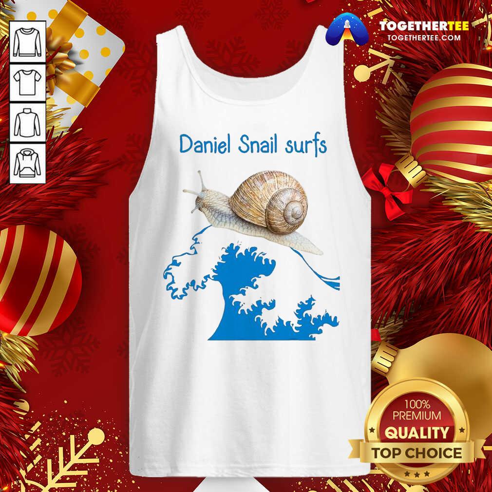 Great Daniel Snail Surfs Cute Snail Surfer Dude Shirt