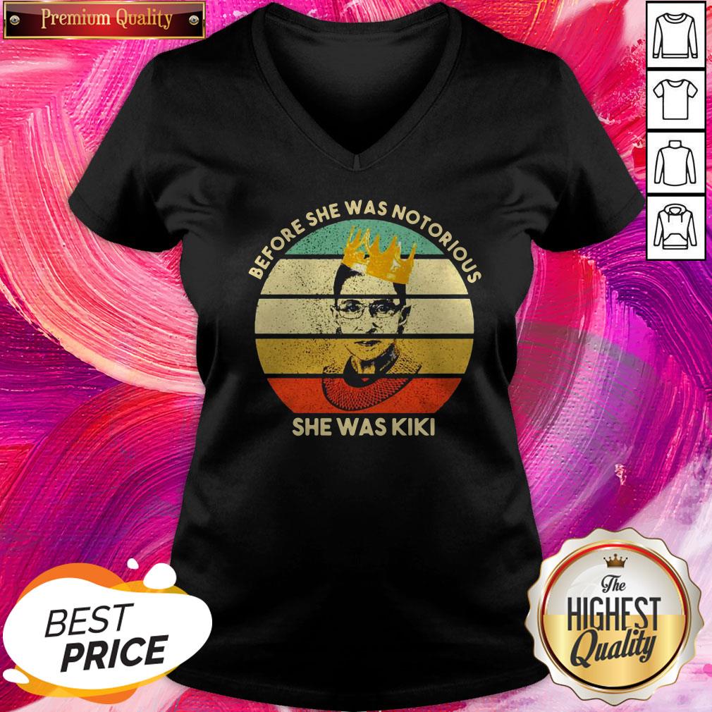 Great Ruth Bader Ginsburg Before She Was Notorious She Was Kiki Vintage Shirt