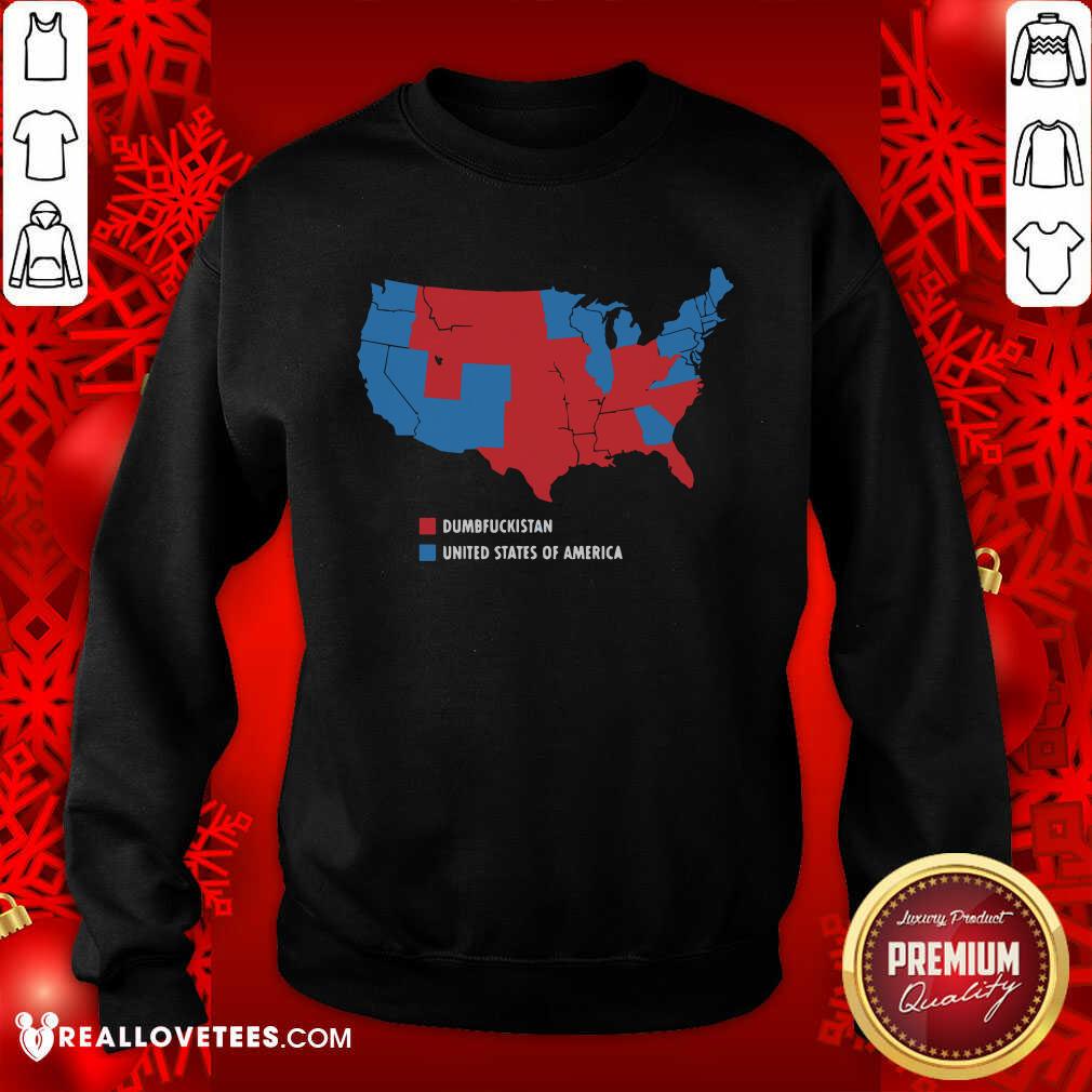 Great Usa And Dumbfuckistan Democrats 2020 Election Map Shirt