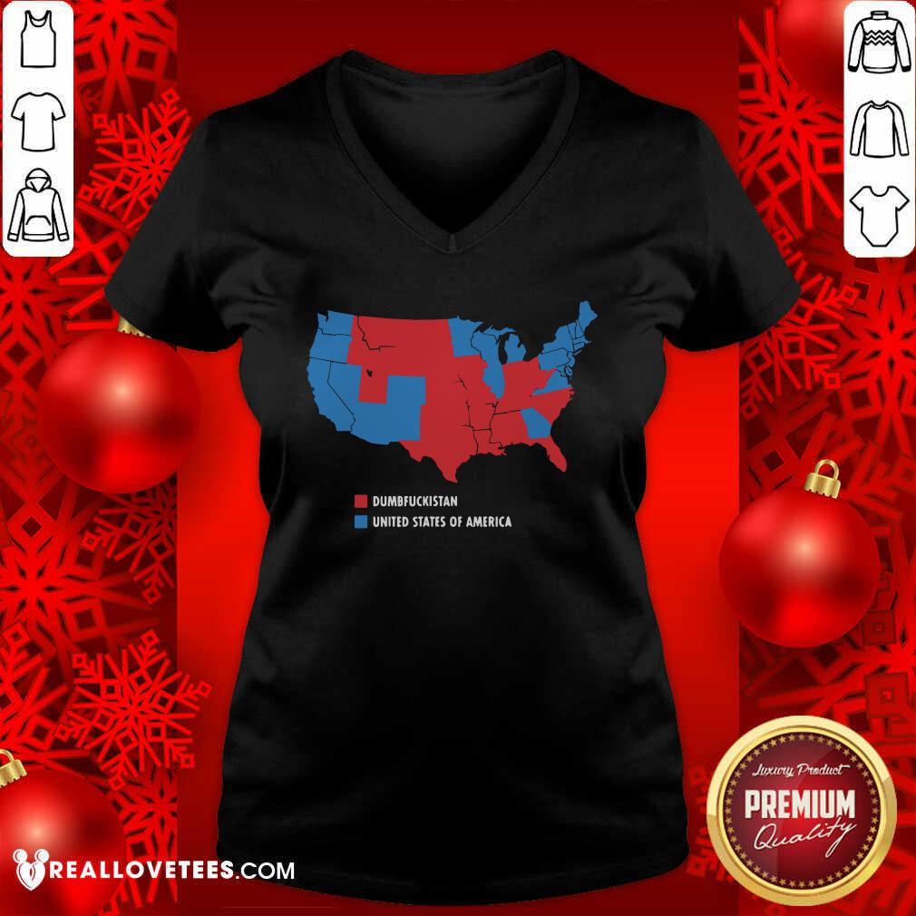 Great Usa And Dumbfuckistan Democrats 2020 Election Map Shirt