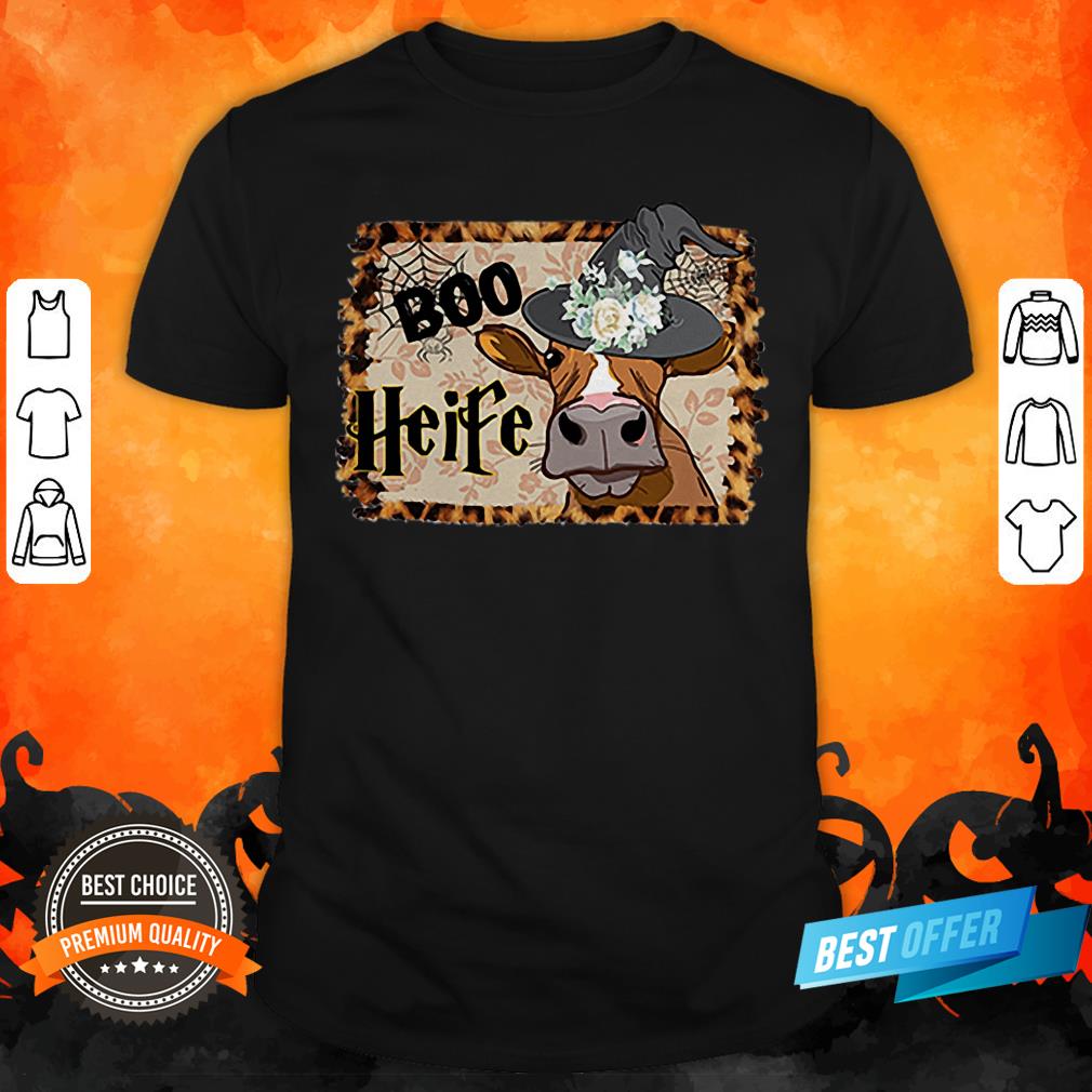 Halloween Boo Heifer Lover Gift T-Shirt