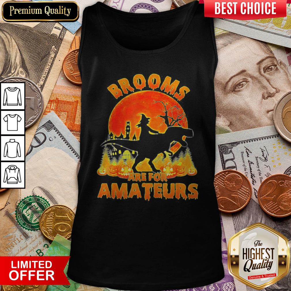 Halloween Brooms Are For Amateurs Moon Shirt