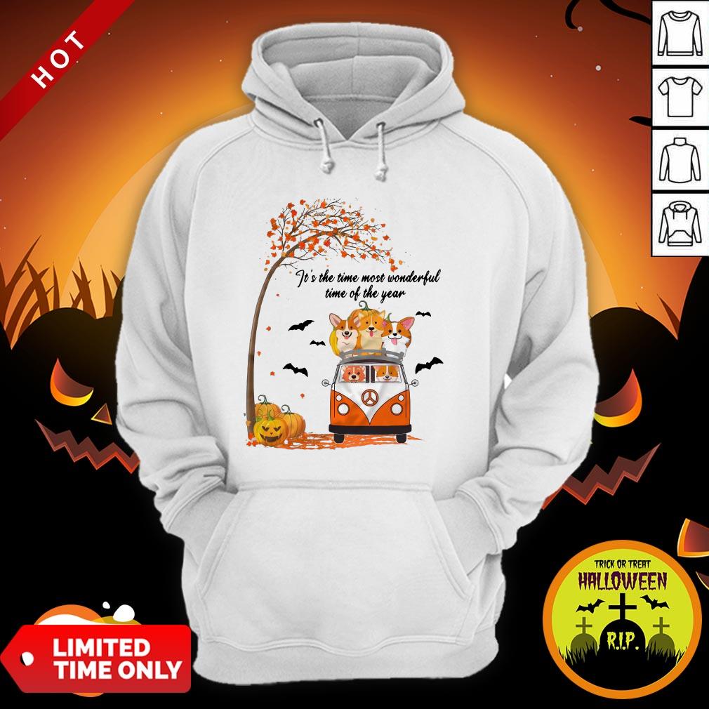 Halloween Corgi It’s The Time Most Wonderful Time Of The Year Shirt