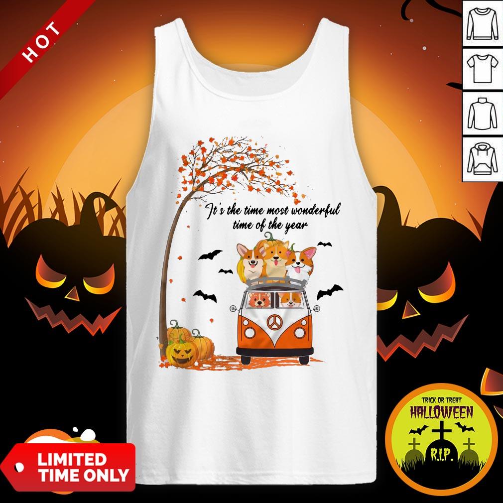 Halloween Corgi It’s The Time Most Wonderful Time Of The Year Shirt