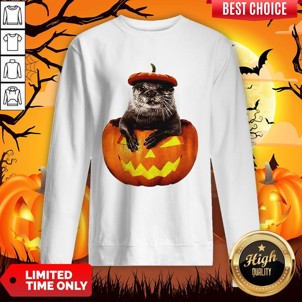 Halloween Otter Pumpkin Shirt