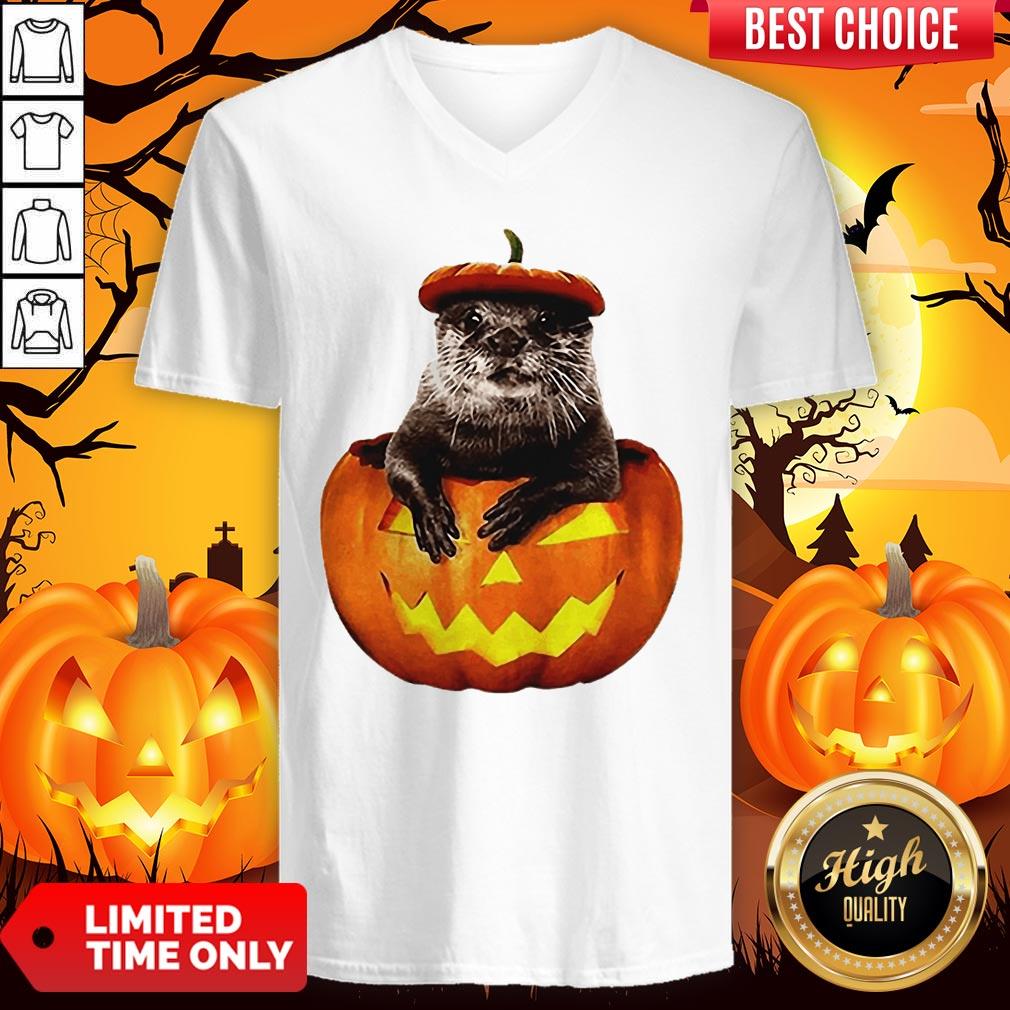 Halloween Otter Pumpkin Shirt