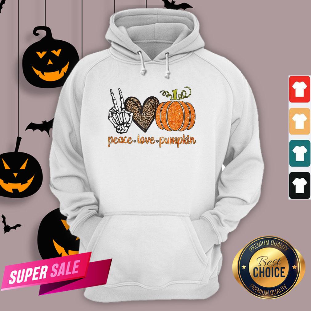 Halloween Peace Love Pumpkin Fall Gift Shirt