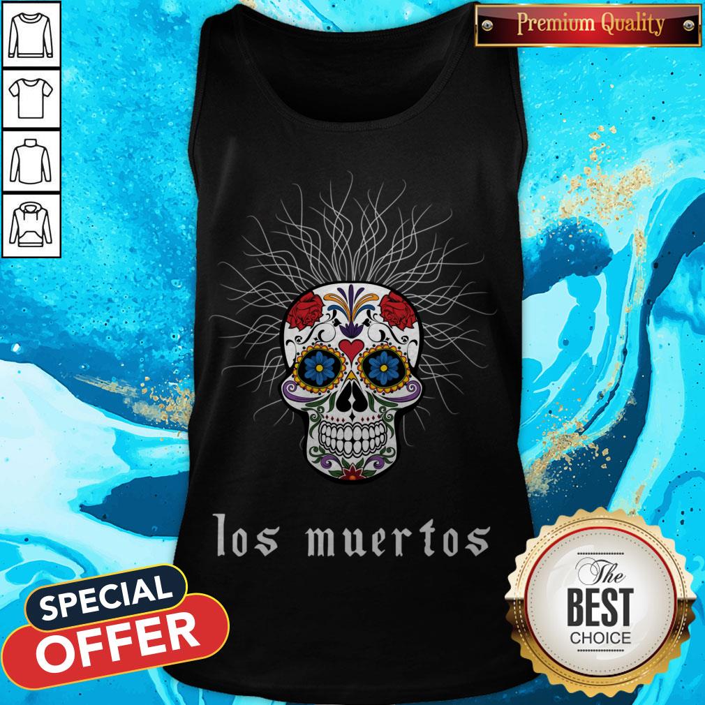 Halloween Skull Wiry Burst Behind Day Dead Dia De Los Muertos Shirt
