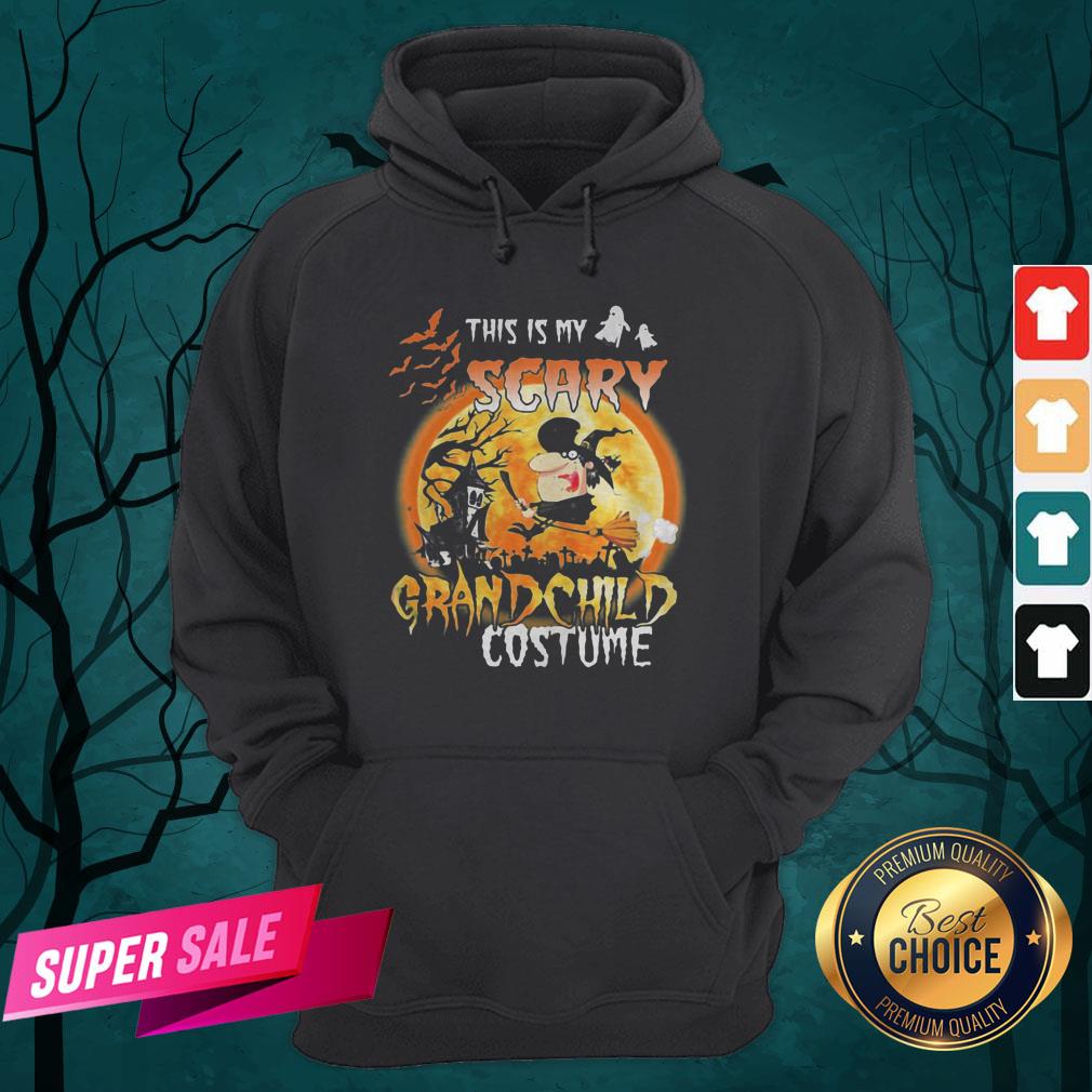 Halloween This Is My Scary Grandchild Costume Moon Shirt