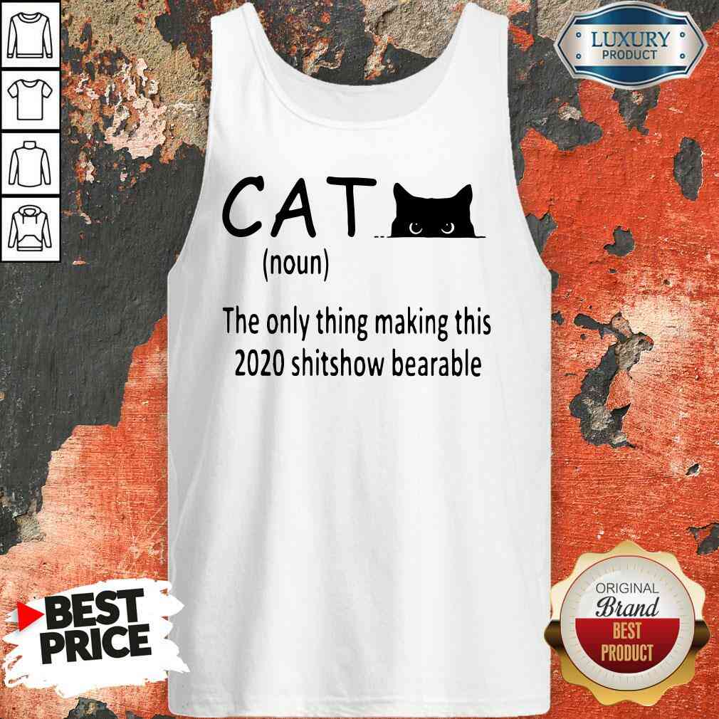 Happy Black Cat The Only Thing Making This 2020 Shitshow Bearable Shirt