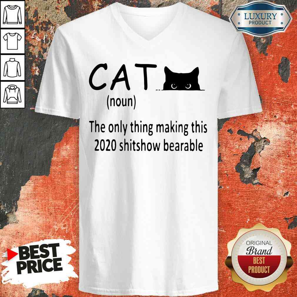Happy Black Cat The Only Thing Making This 2020 Shitshow Bearable Shirt