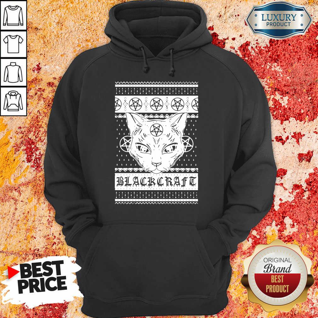 Happy Cat Black Craft Ugly Christmas Shirt