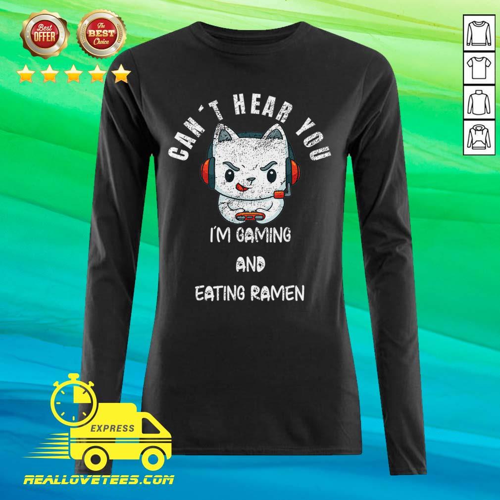 Happy Cat Can’t Hear You I’m Gaming Boyfriend Shirt