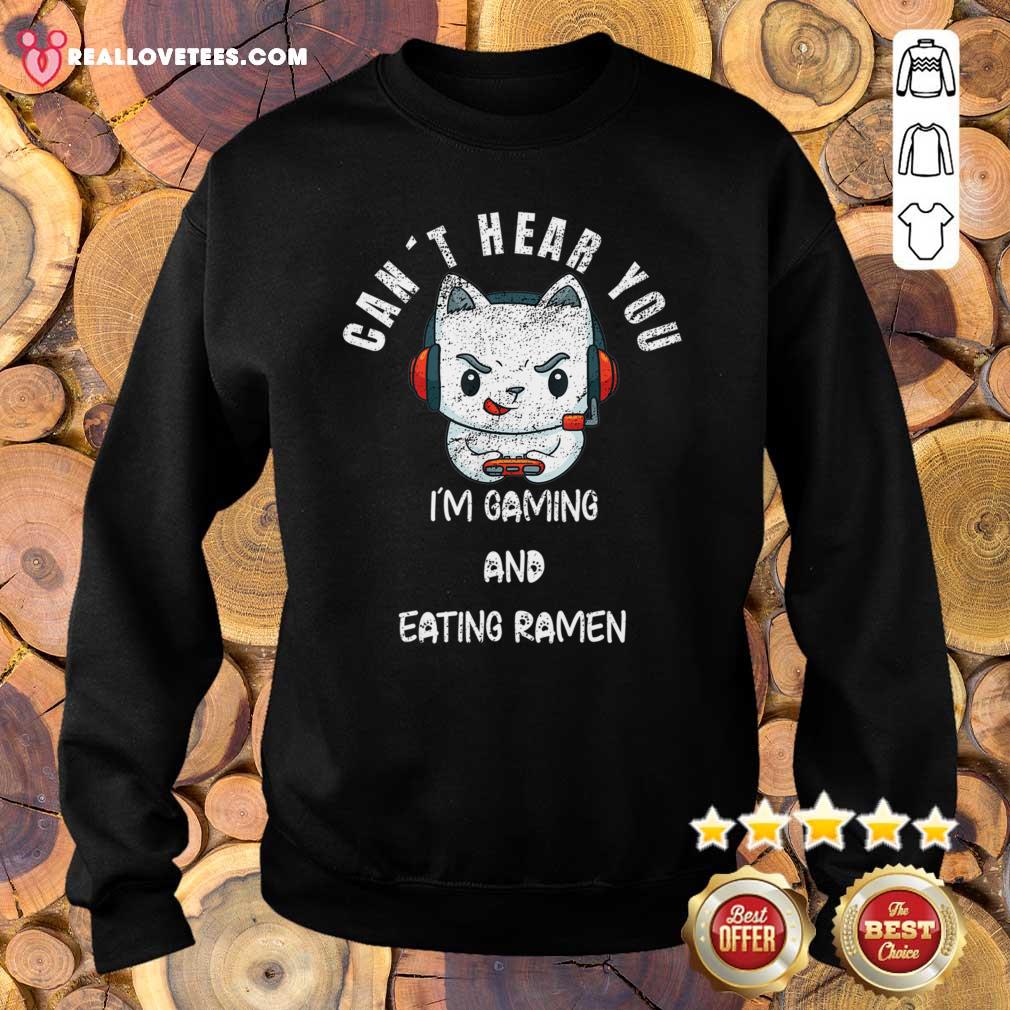 Happy Cat Can’t Hear You I’m Gaming Boyfriend Shirt