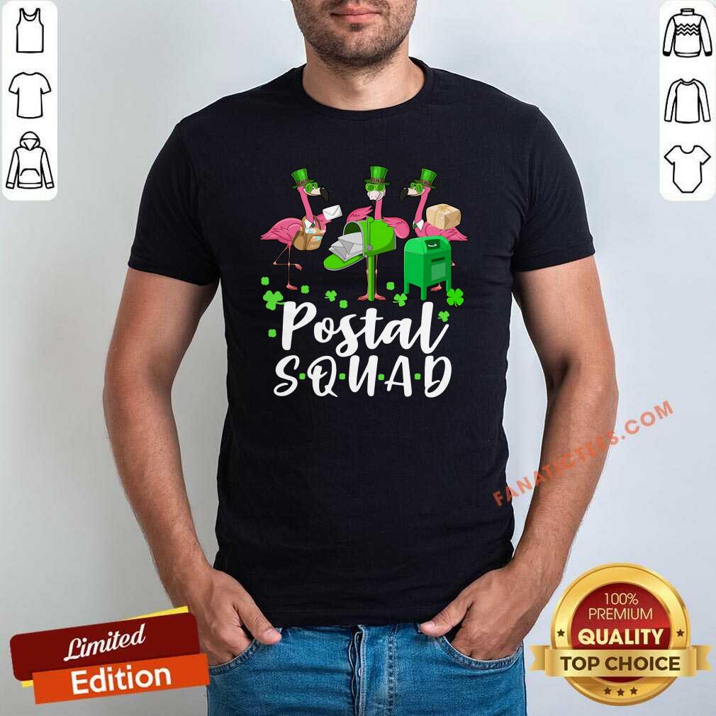 Happy Flamingo Postal Squad Shirt