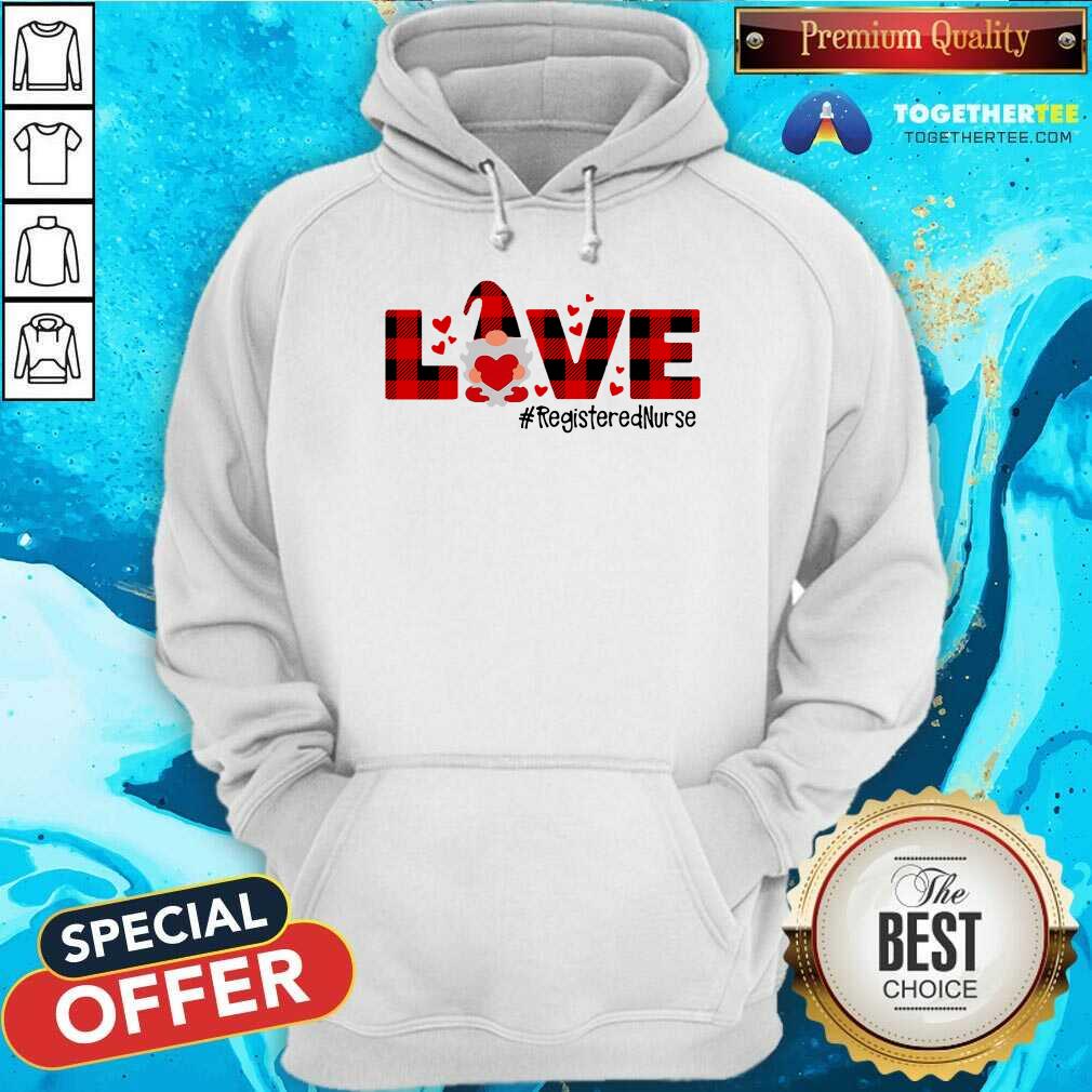 Happy Gnome Love Valentine Registered Nurse Shirt
