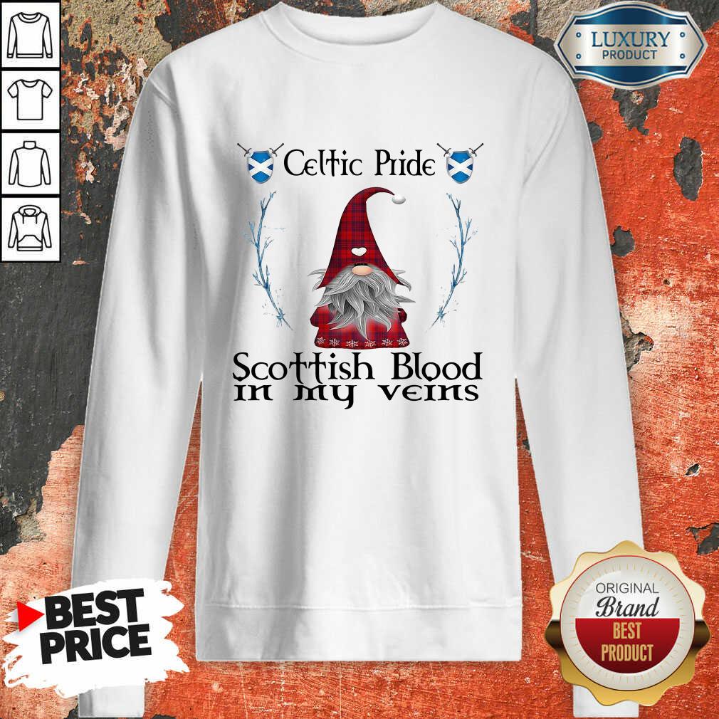 Happy Gnomes Celtic Pride Scottish Blood In My Veins Shirt