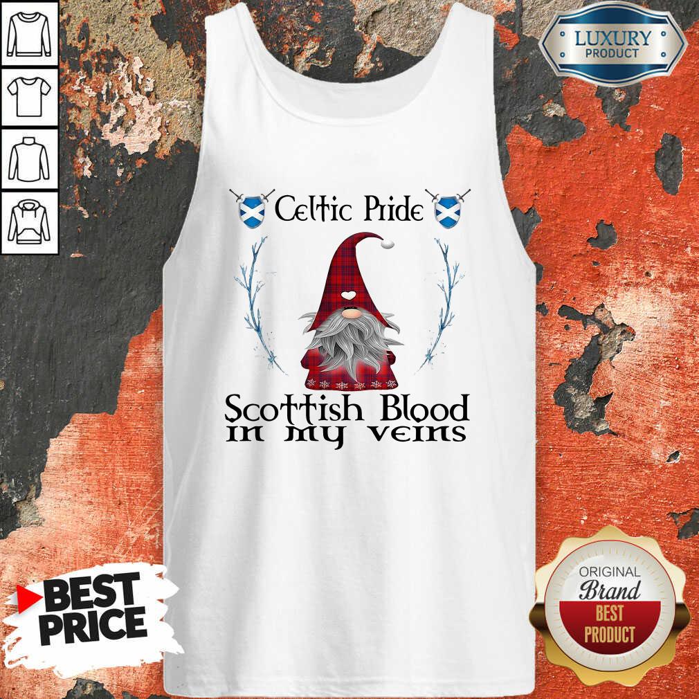 Happy Gnomes Celtic Pride Scottish Blood In My Veins Shirt