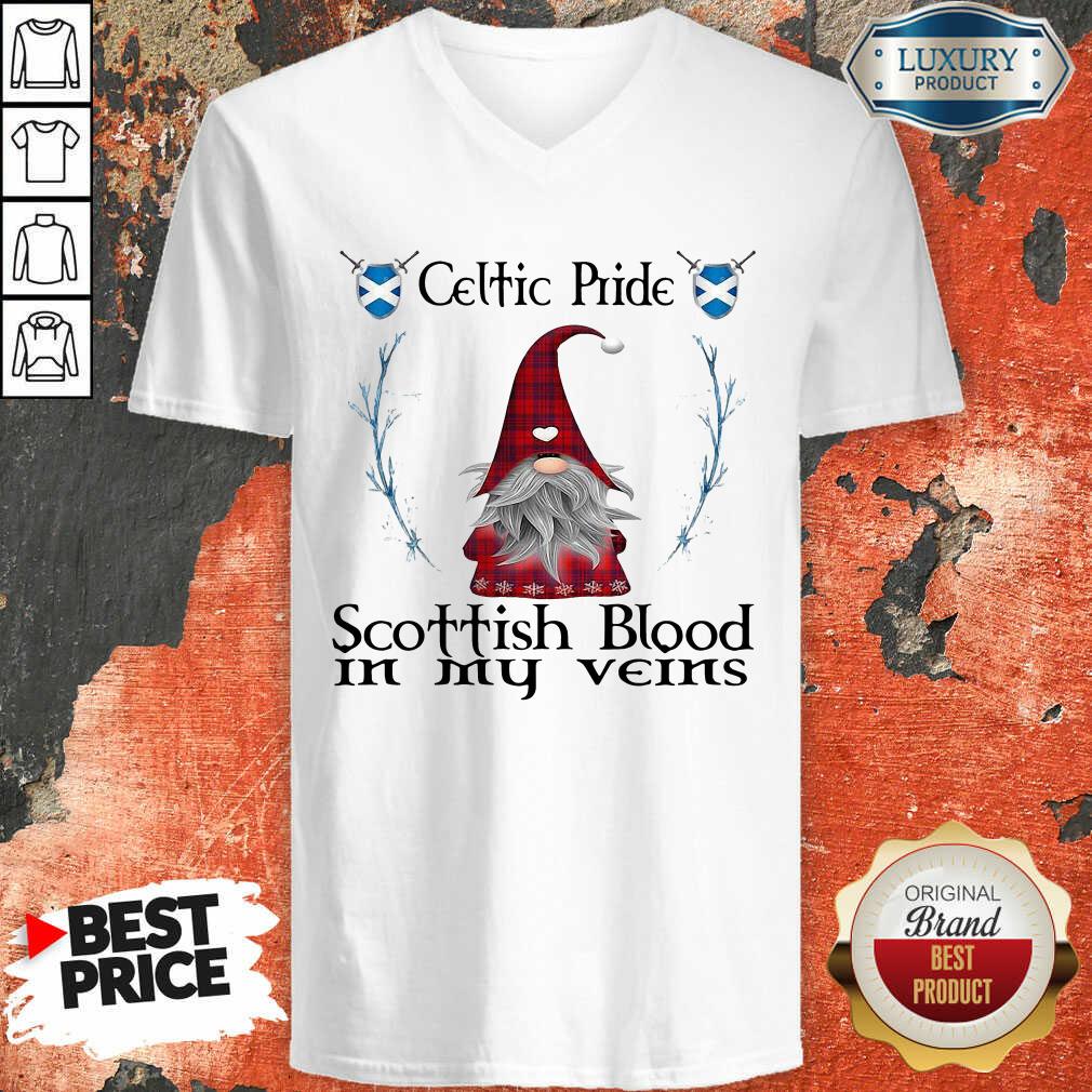 Happy Gnomes Celtic Pride Scottish Blood In My Veins Shirt