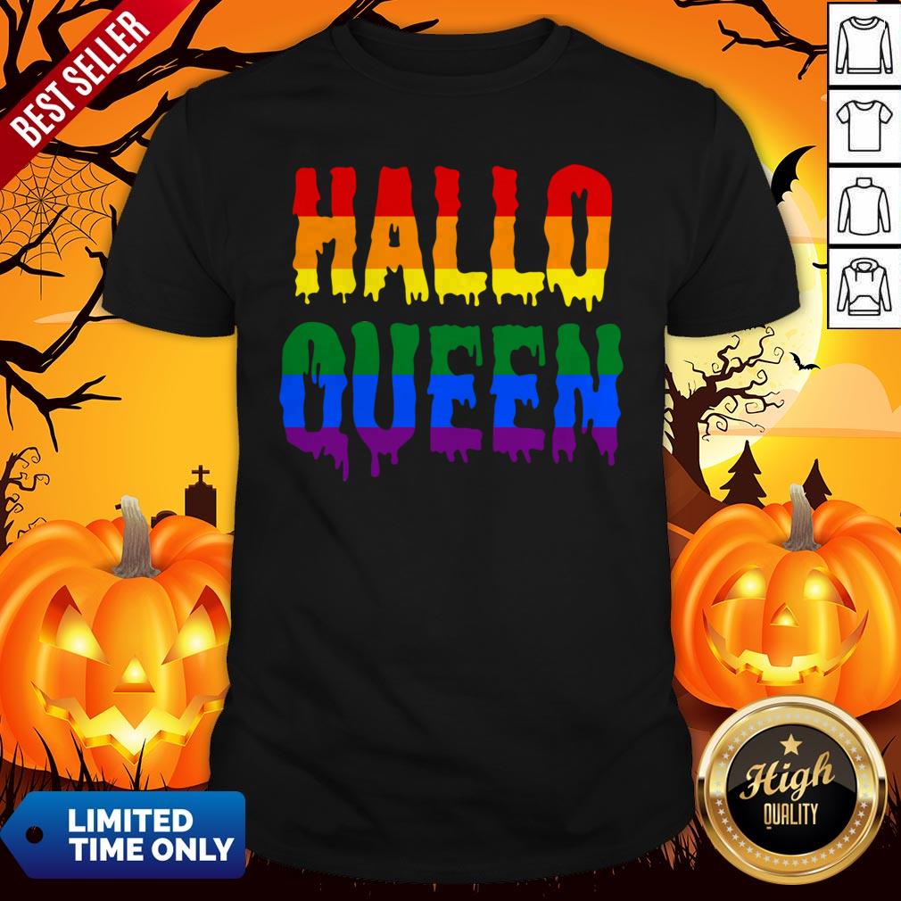 Happy Halloqueen LGBT Rainbow Halloween Shirt
