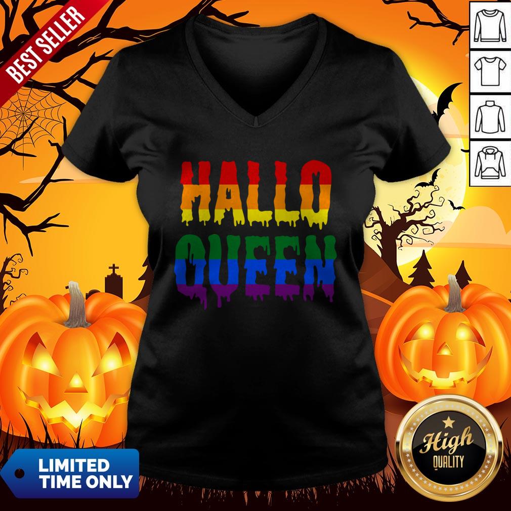 Happy Halloqueen LGBT Rainbow Halloween Shirt