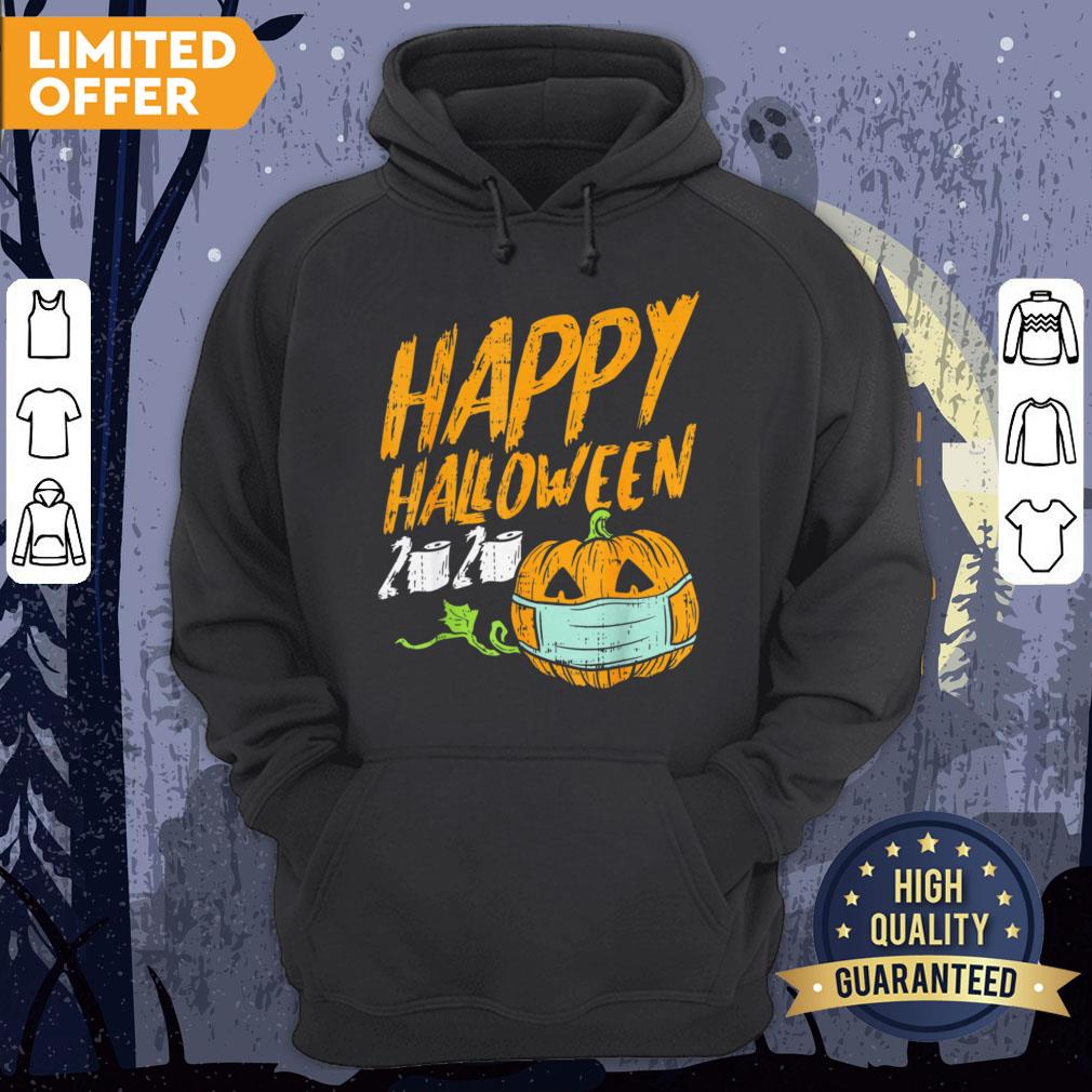 Happy Halloween 2020 Jack O Lantern In Mask Funny Quarantine Shirt