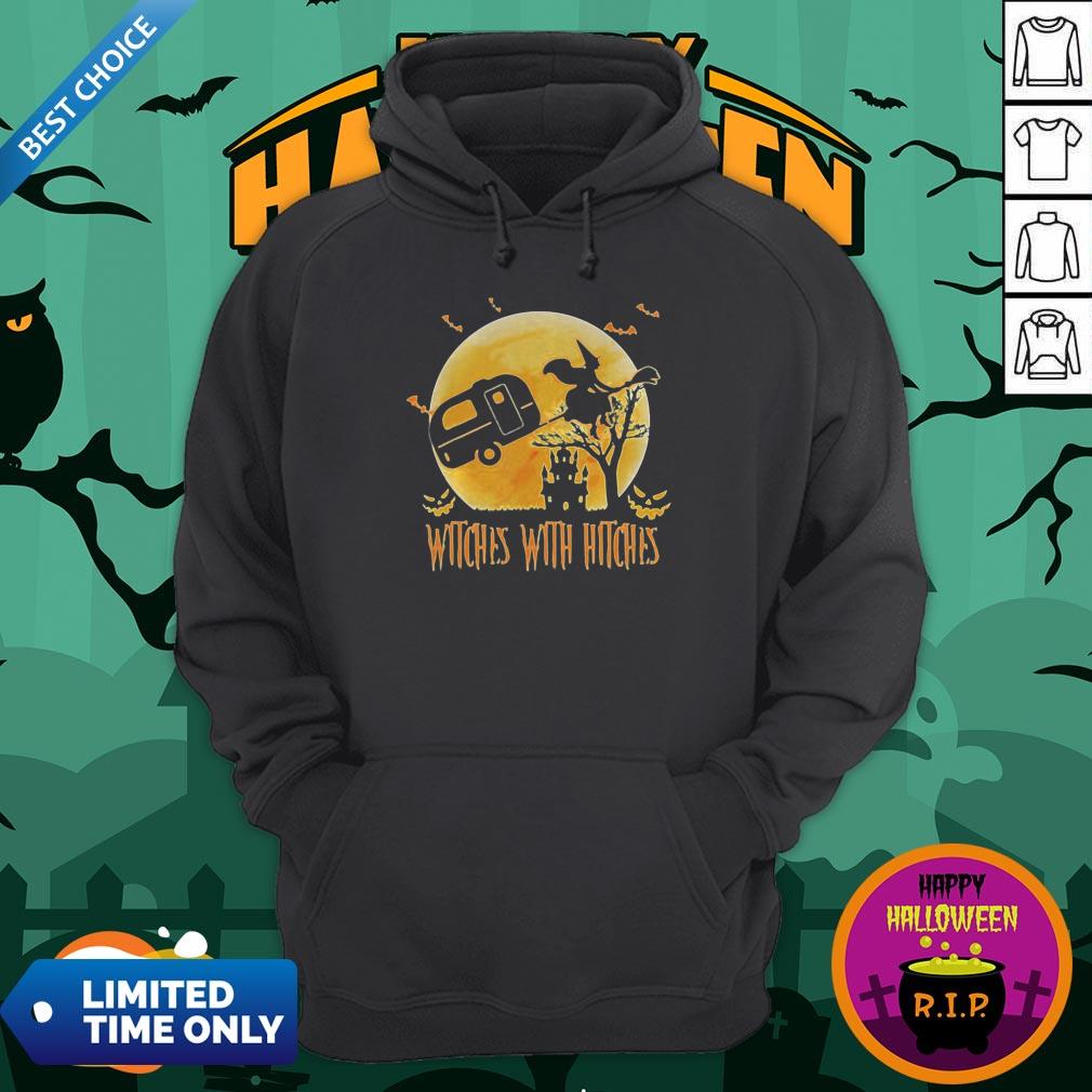Happy Halloween Camping Witches With Hitches Moon Shirt