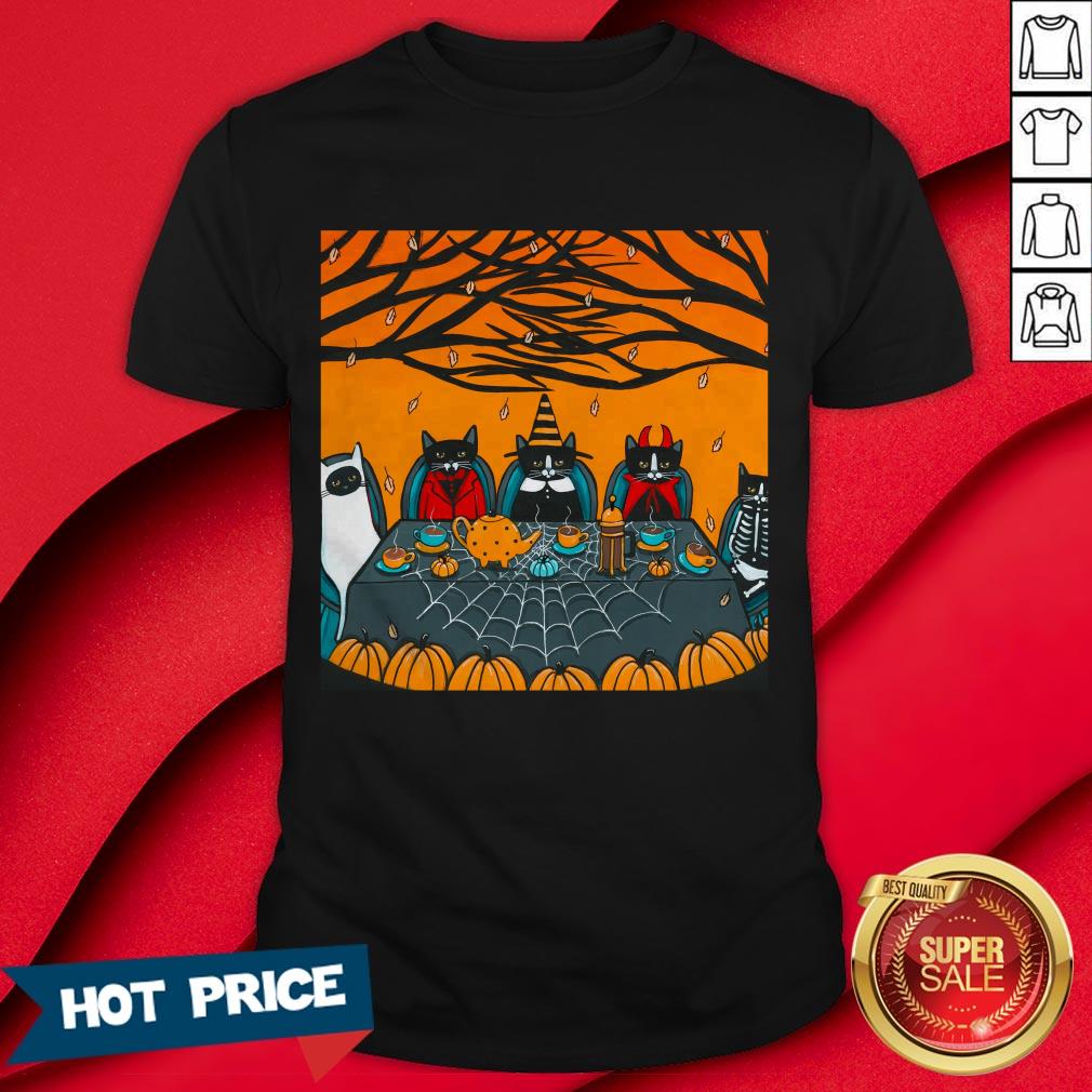Happy Halloween Tea And Coffee Party Shirt