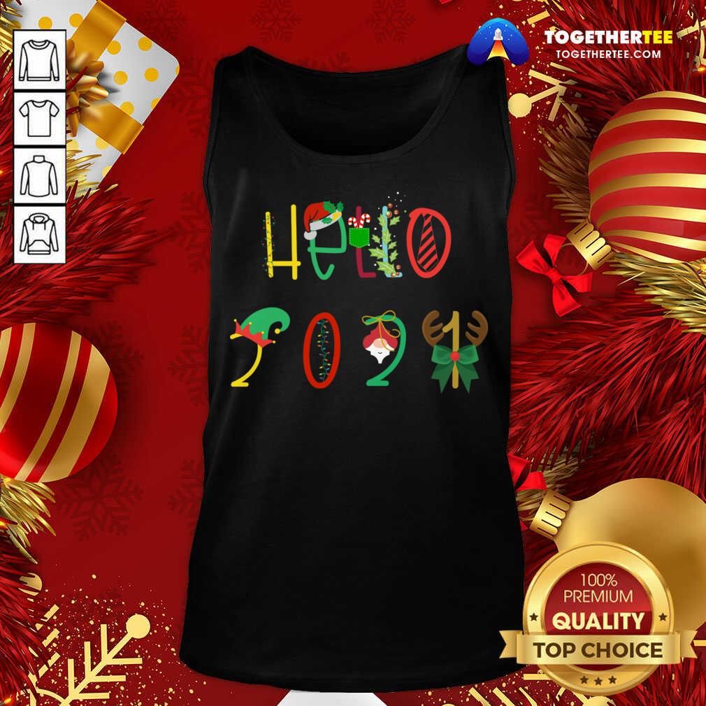 Happy Hello 2021 Funny Happy New Year T-Shirt