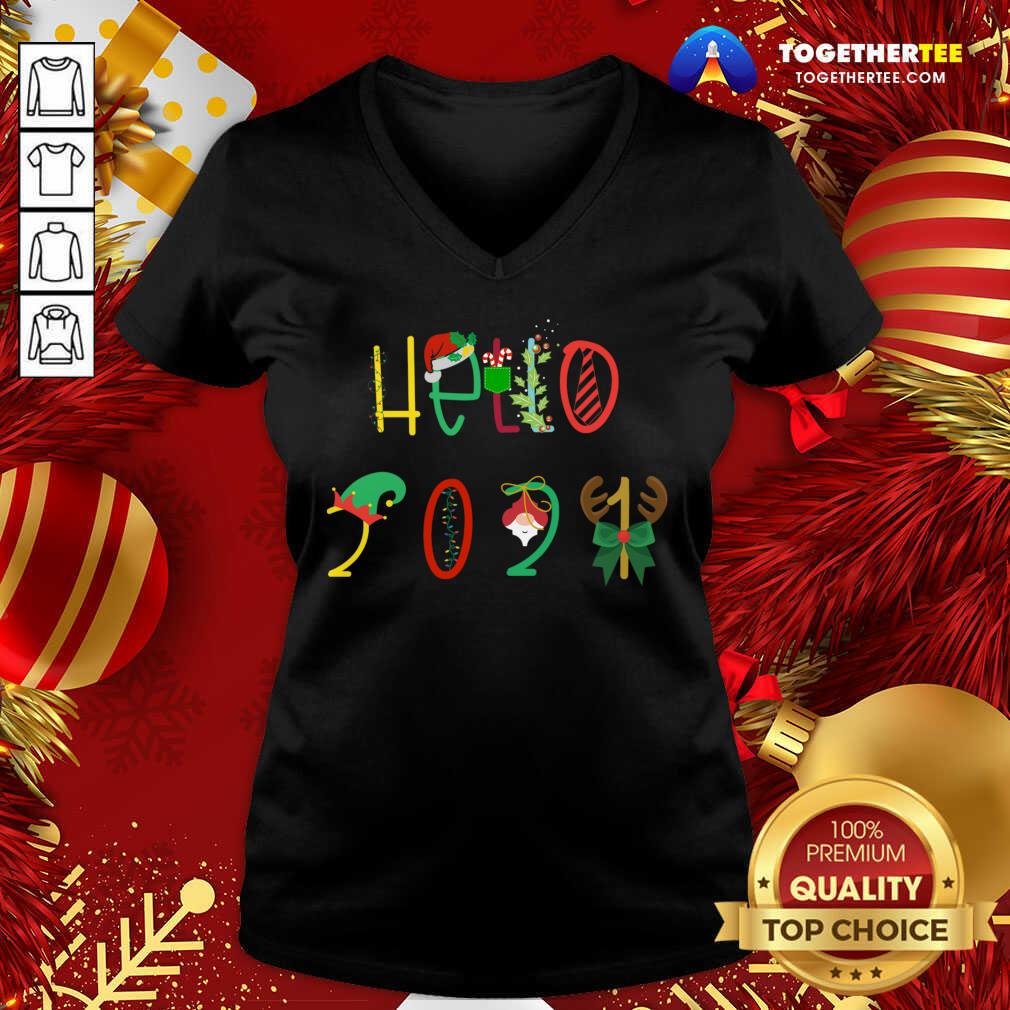 Happy Hello 2021 Funny Happy New Year T-Shirt