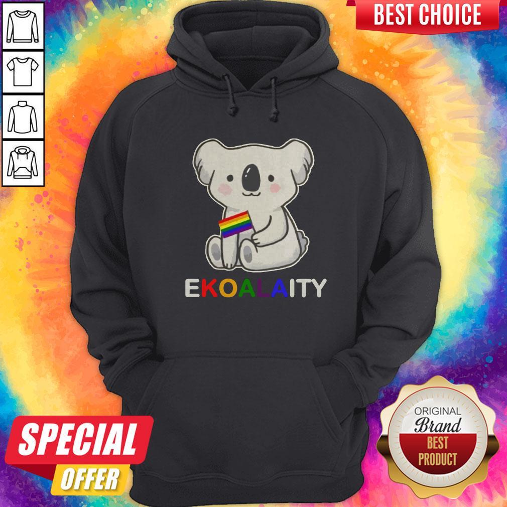 Happy Koala LGBT pride flag Ekoalaity Shirt
