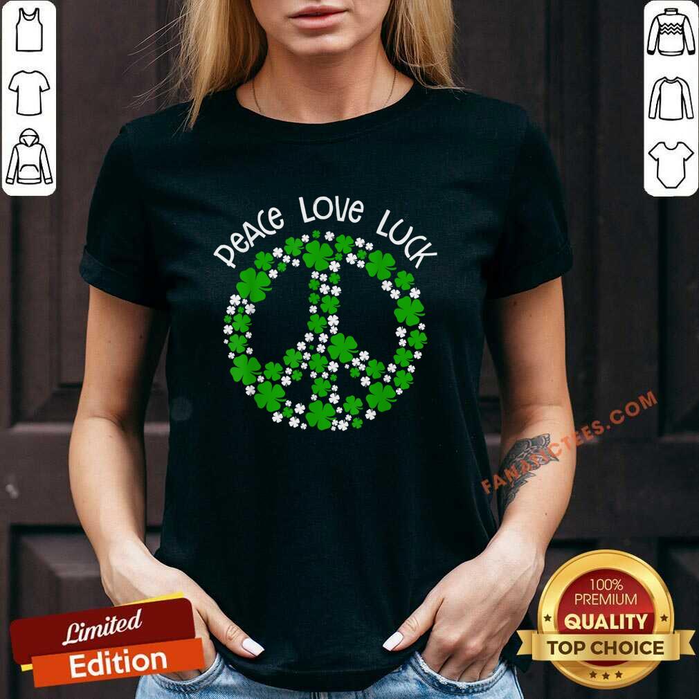 Happy Peace Love Luck St Patricks Day Shirt