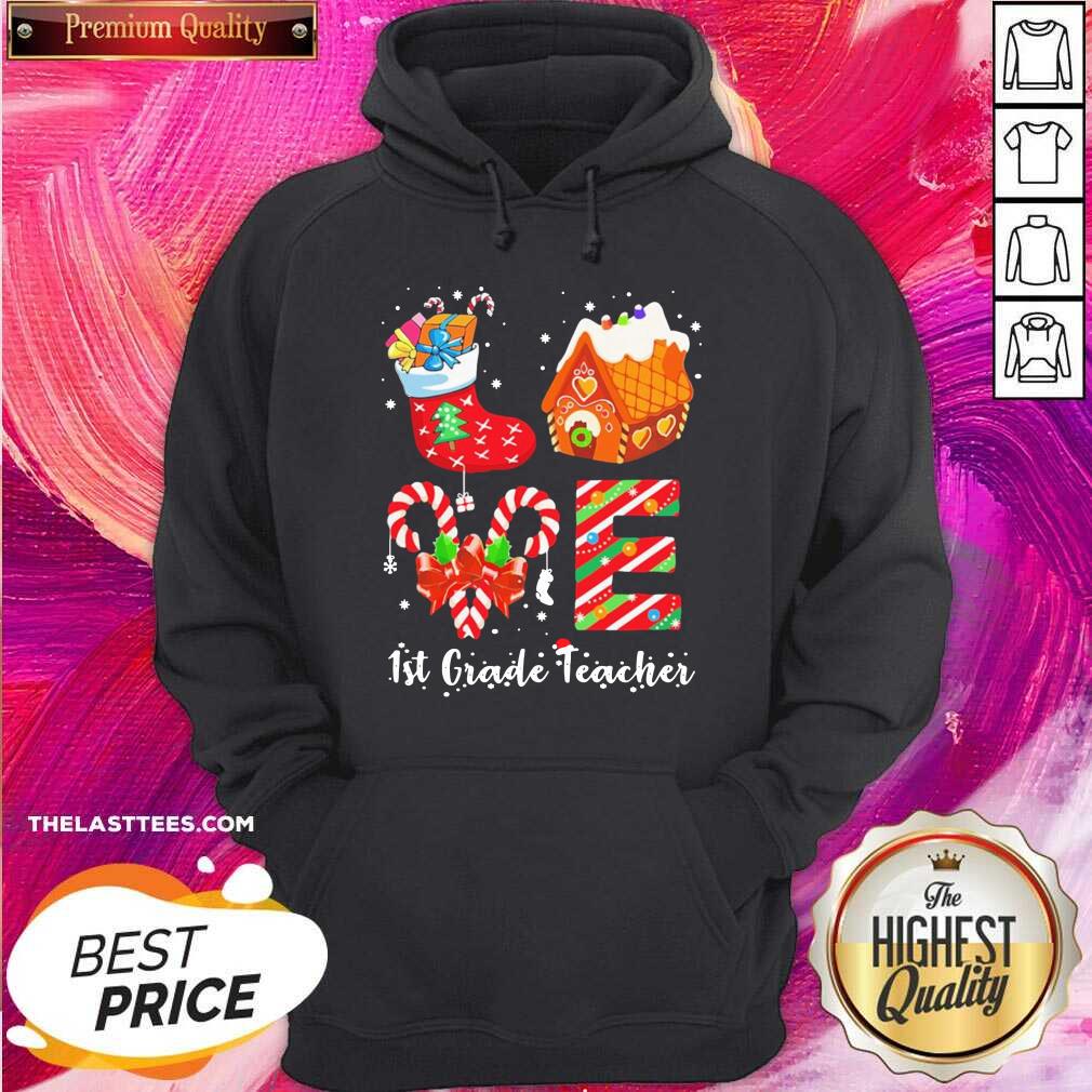 Happy Socks House 1st Grade Teacher Merry Christmas Shirt