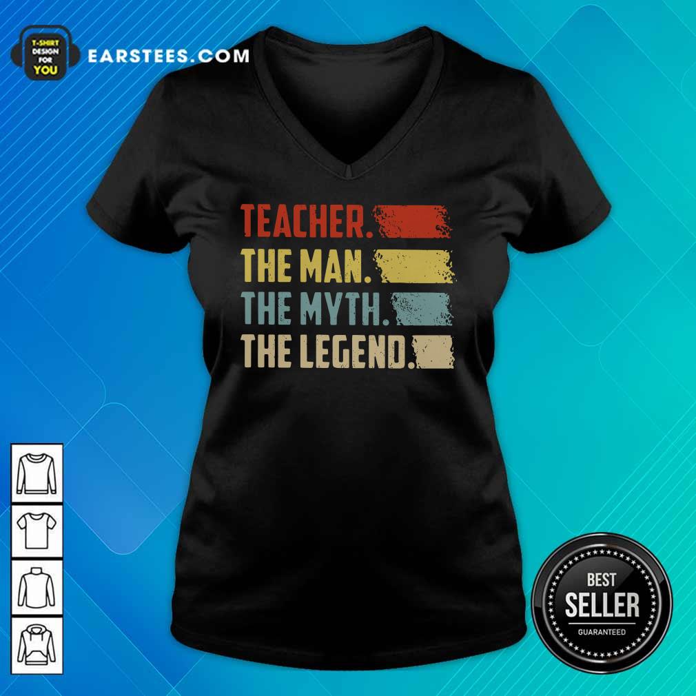 Happy Teacher The Man The Myth The Legend Vintage Shirt