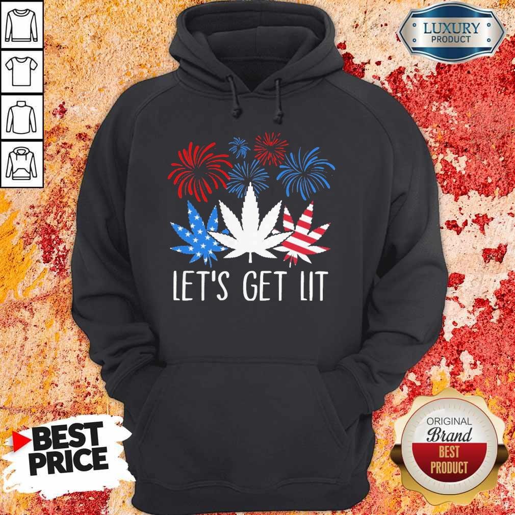 Happy The 4th Of July Weed Let’s Get Lit Shirt
