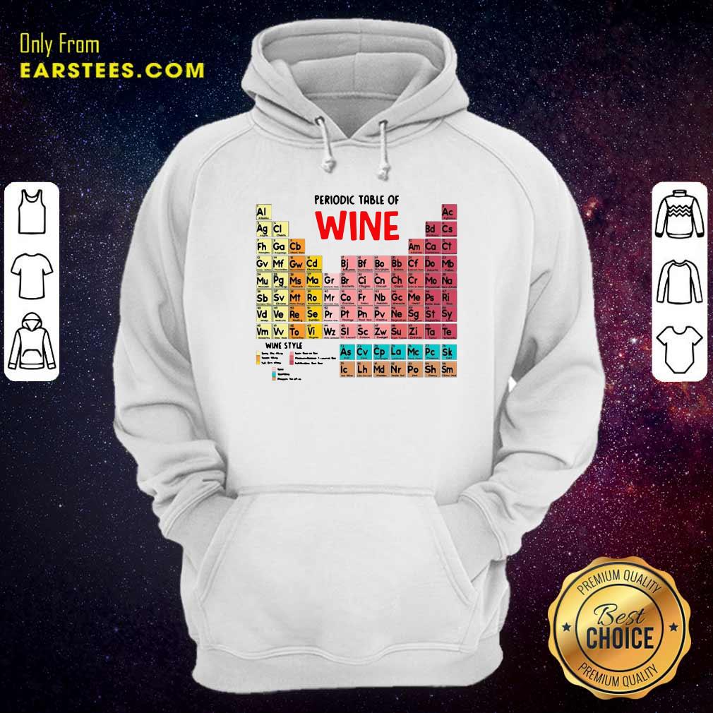 Happy The Chemistry Periodic Table Of Wine Shirt