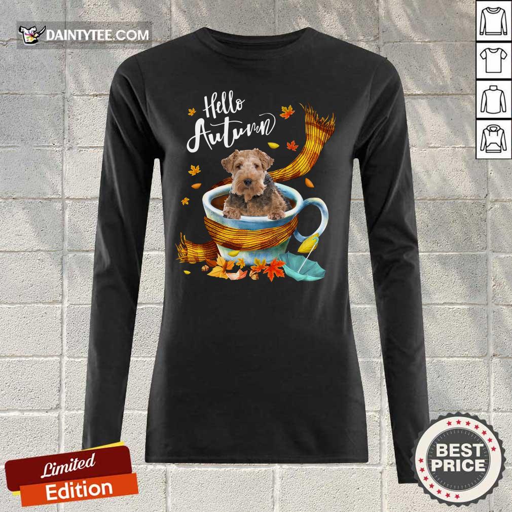 Hello Autumn Wire Fox Terrier Shirt