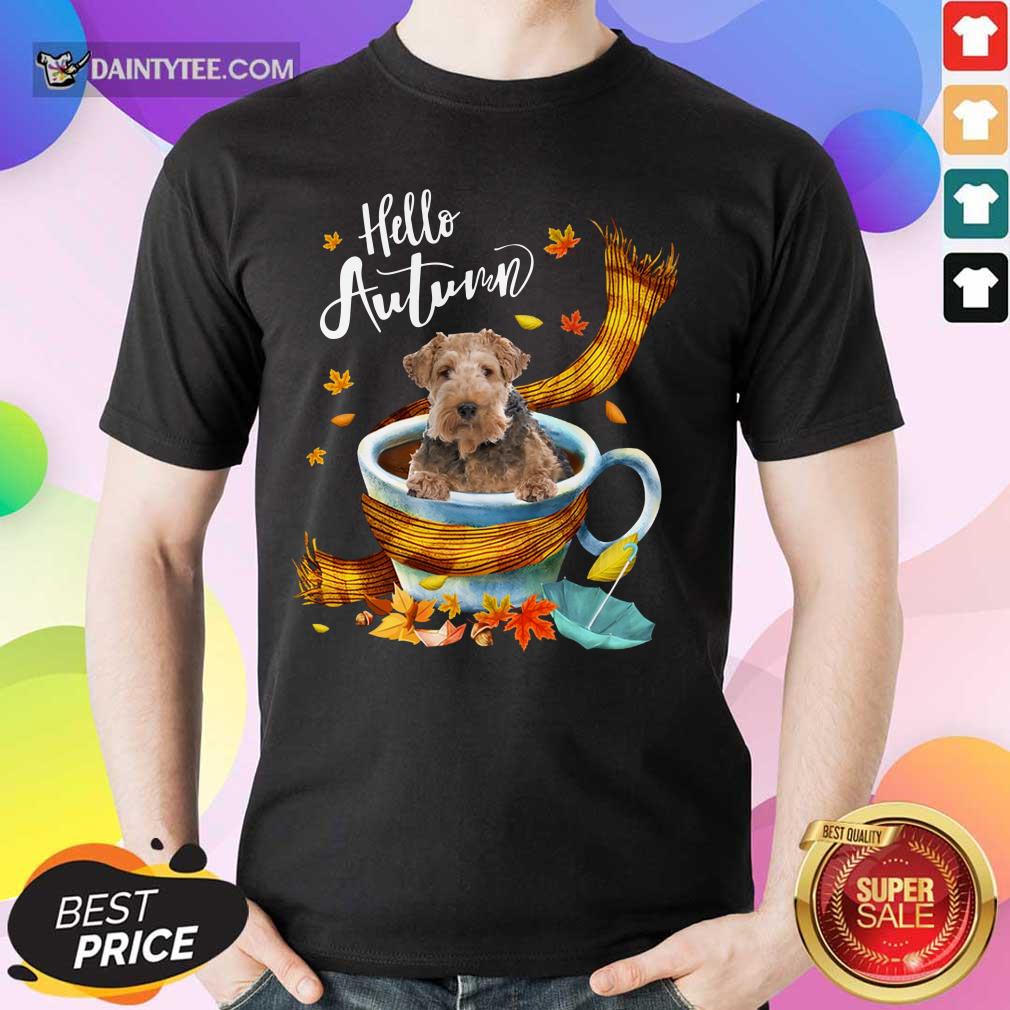 Hello Autumn Wire Fox Terrier Shirt