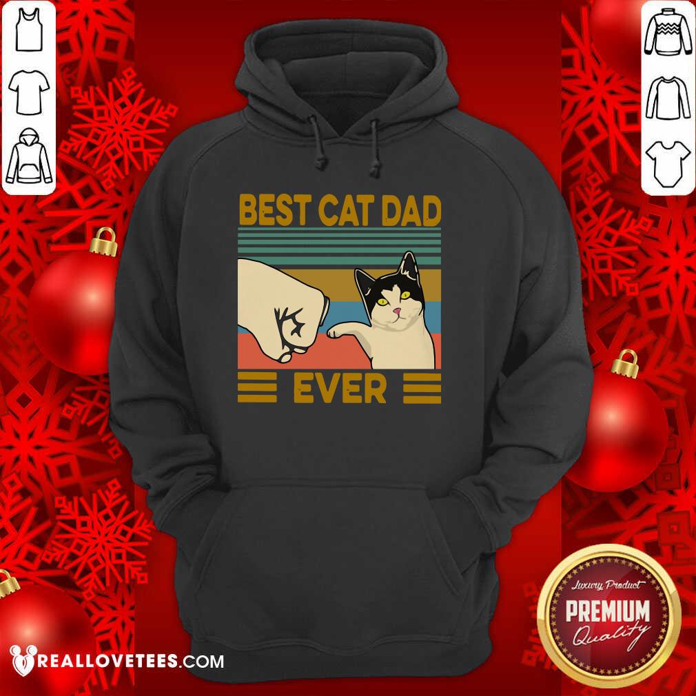 High Quality Best Cat Dad Ever Vintage Shirt