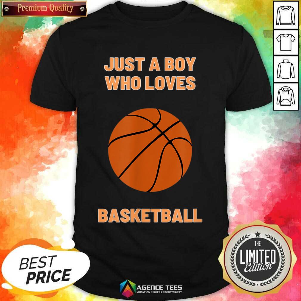 Just A Boy Who Loves 1 Basketball Shirt